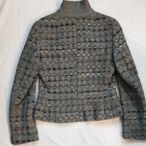 Akris Punto Gray Stand Up Collar - Picture 4 of 7