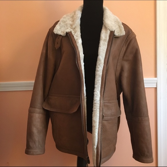 Men's Pendleton Leather Shearling Jacket