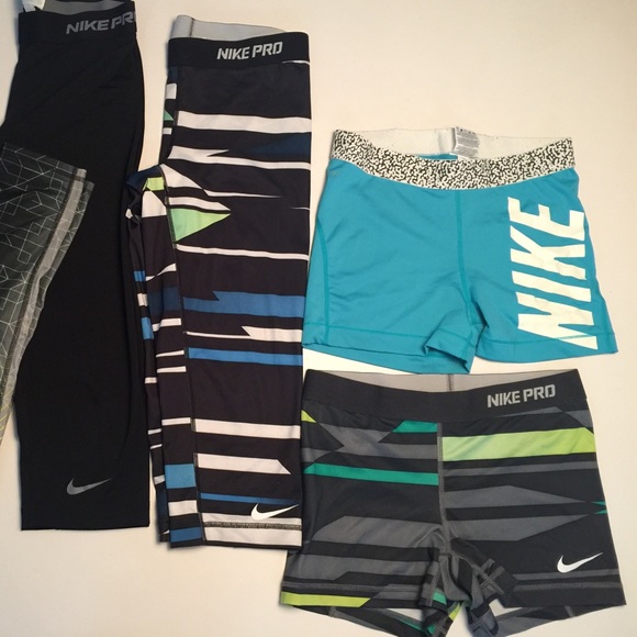 SOLD LOT 4 Nike PRO sz M Leggings Shorts Workout