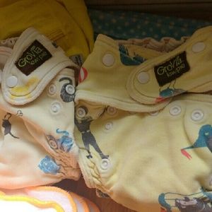 GroVia cloth diapers and inserts