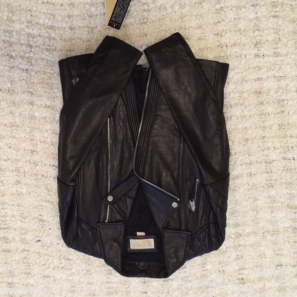 Micheal Kors leather jacket S - Picture 2 of 4