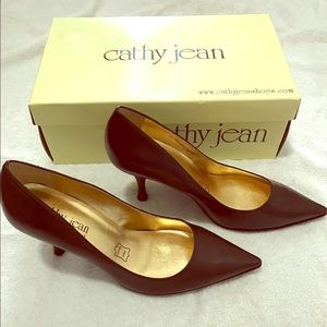 Cathy Jean brown pointy toe heels size 6 1/2