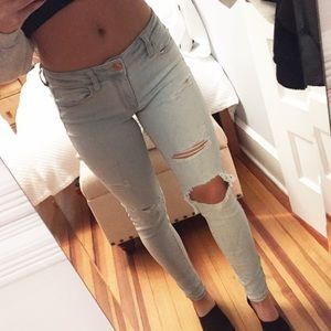 skinny ripped jeans