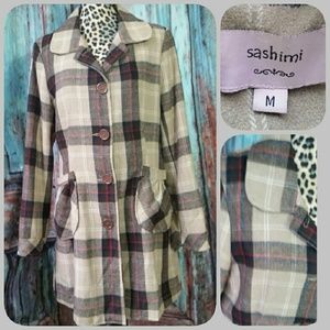 **LAST CHANCE** SASHIMI plaid coat