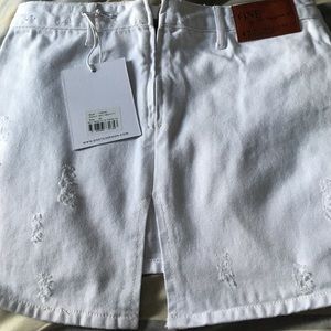 One teaspoon white mini denim skirt . Size 25.