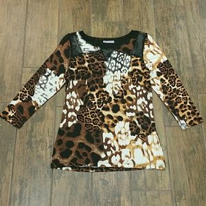 Animal print top
