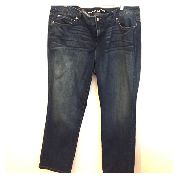 INC Straight leg, slim tech fit.  Petite 18WP.