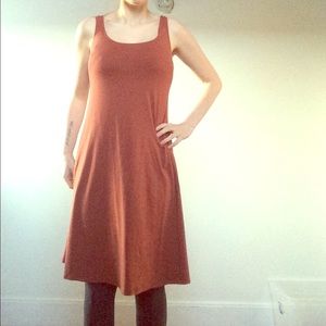 Burnt orange nursing/ maternity dress