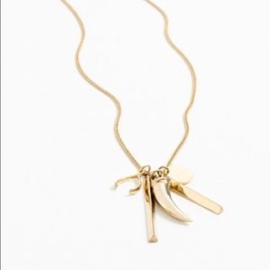 J. Crew retail pendant necklace with charms