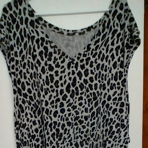 24/26 animal print tunic shirt