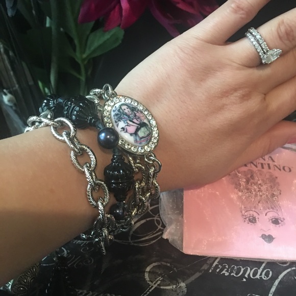 Alice in Wonderland Mutistrand Supercharm Bracelet