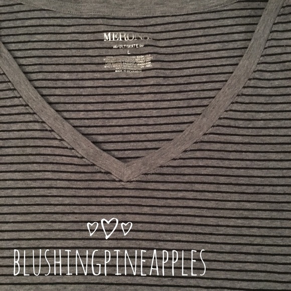 Merona Black and Gray T Shirt - Picture 2 of 3