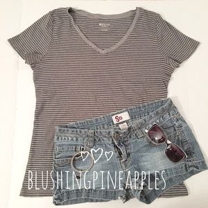 Merona Black and Gray T Shirt