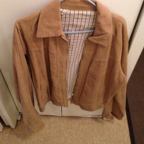 Men's light brown corduroy jacket