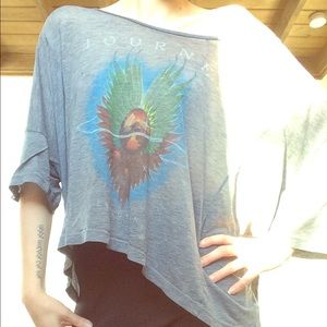 Off the shoulder oversized journey shirt