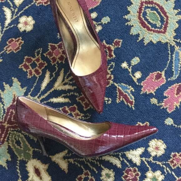 Nine West Croc Heels