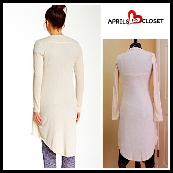 POOF! LONG SHIRTAIL HEM HI-LO CARDIGAN - Picture 6 of 7