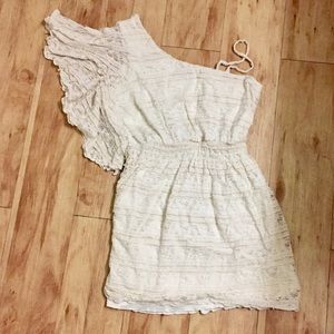 Lace one shoulder dress