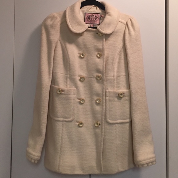 Cream Juicy Couture Peacoat | Poshmark