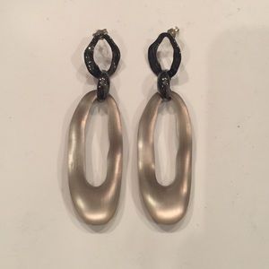 Hanging lucite earrings