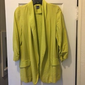 Yellow light weight blazer