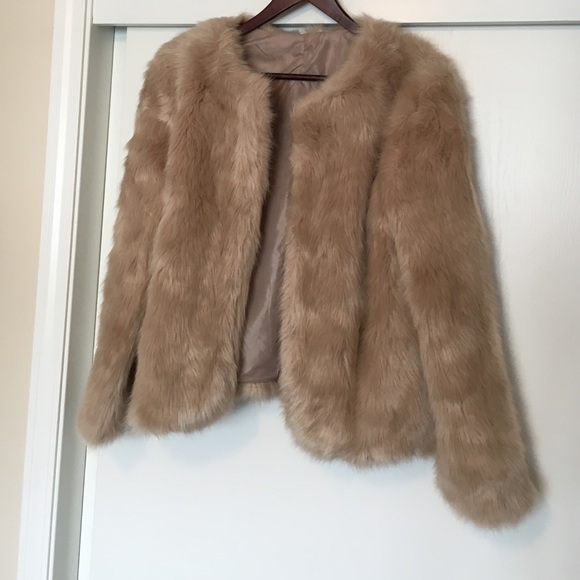 Faux fur jacket