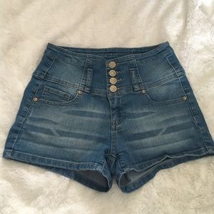high waisted shorts