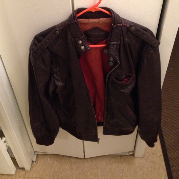 100 % Leather men's store Bloomingdales jacket