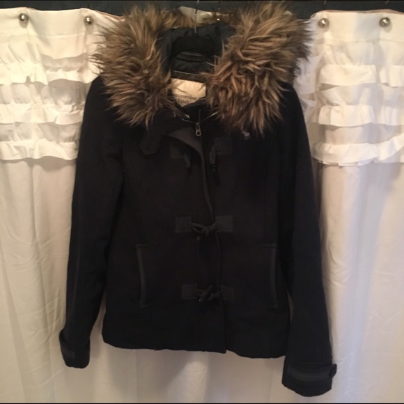 Abercrombie and Fitch faux fur hooded jacket