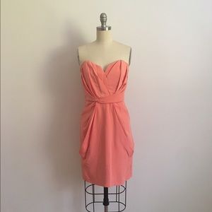Coral Erin Fetherston bridesmaid / cocktail dress
