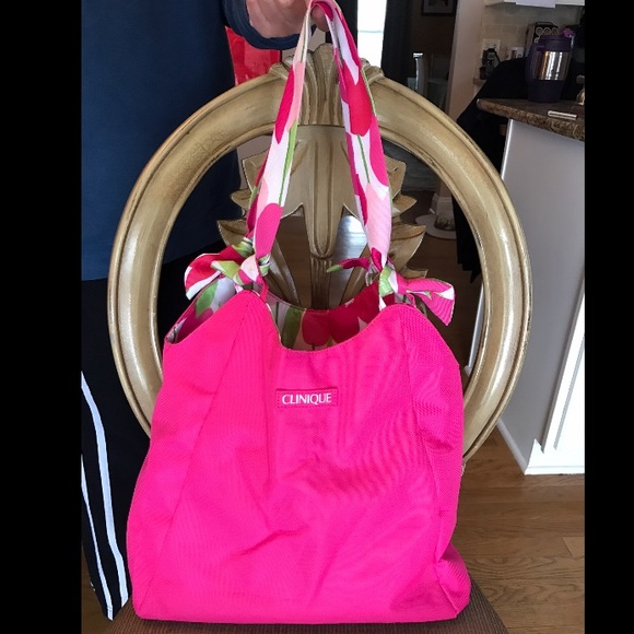 Clinique Pink Tote Bag