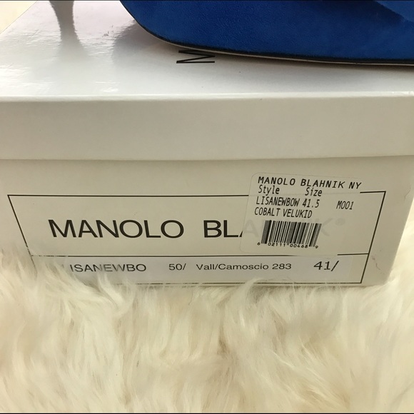 SOLD Manolo Blahnik Suede Pointed Toe Bow Heels - Picture 2 of 4