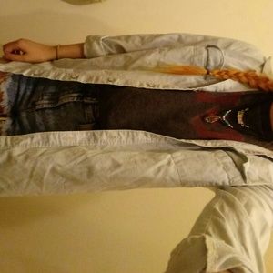 Denim button down