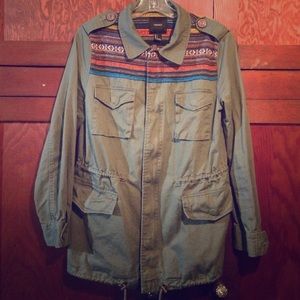 Aztec Shoulder Army Jacket