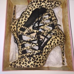 Jeffrey Campbell x Free People Hierro Heel Leopard