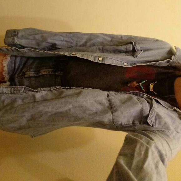 Old navy denim button down