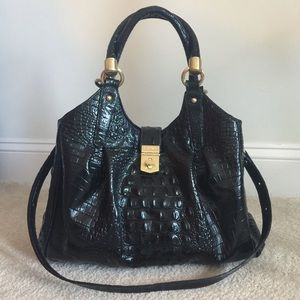 Brahmin Elisa Melbourne Satchel - Black