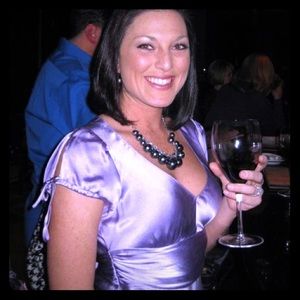 Purple silk top from Express