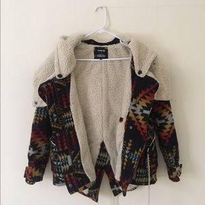 Pendleton x Hurley Geometric Wool Coat Parka
