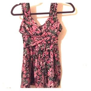 Floral flowy Express tank