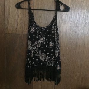 Floral Fringe Tank