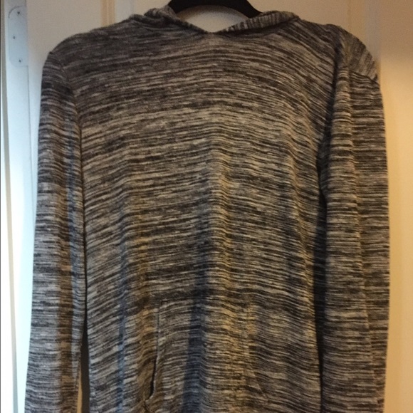 Heathered grey open back sweatshirt - Picture 1 of 3
