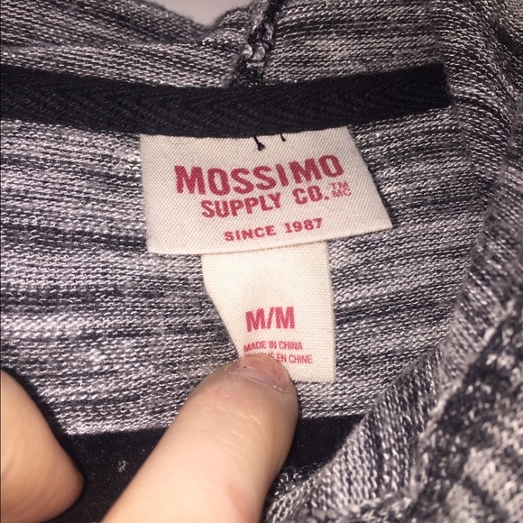 Heathered grey open back sweatshirt - Picture 3 of 3