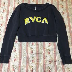 RVCA cropped sweatshirt ~ old school !