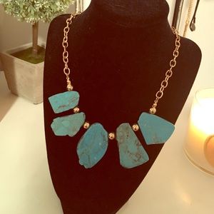 turquoise stoned necklace