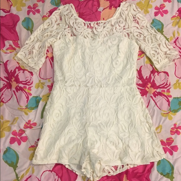 Large White Romper