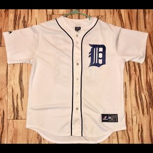 Prince Fielder White Home Jersey Youth Large