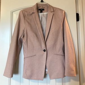 Light pink heather HM Blazer. Size 10. White liner