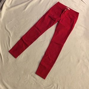 Red skinny jeans! Size 2, refuge brand!
