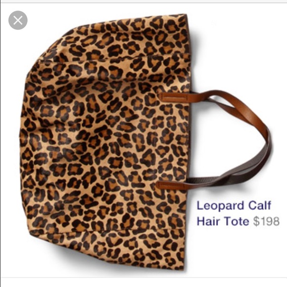 Gap leopard tote bag. NWOT